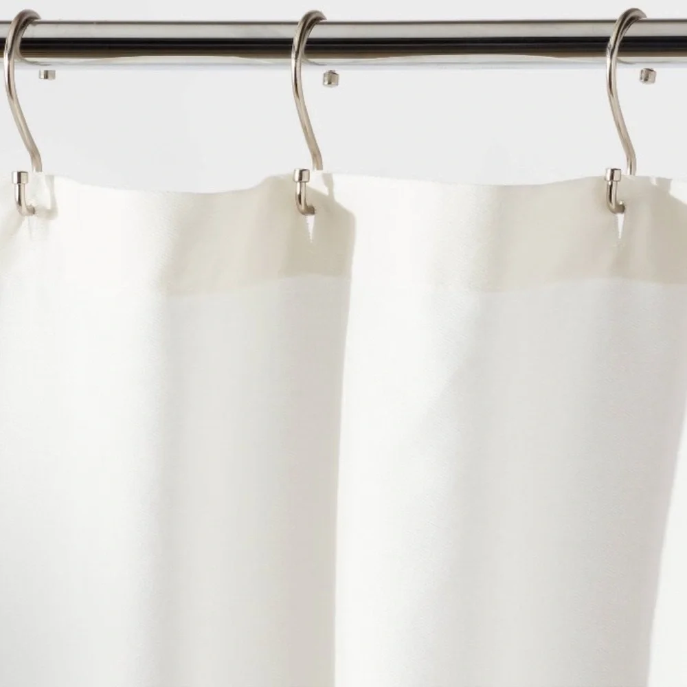 THRESHOLD NWT leopard glam shower curtain -ombré gray